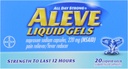 Aleve Liquid Gels, 20 t