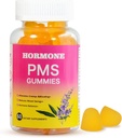Gume PMS pentru femei Echilibrul hormonilor,60 Conte PMS Supplement Gumies pentru relief Menstrual Cramp & Bloating, Vegan PMS Relief Gumies cu Chasteberry,Vitamina B6