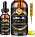 Picături Mullein pentru Lung, Mullein Leaf Extract, Super Concentrat Mullein Liquid Tincture, Vegan, Non-GMO, 2 FL OZ