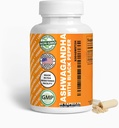 Capsule organice generice Ashwagandha & Black Pepper, 1300mg & 10mg, 60 Conte, Boost Imunity & Mood Natural