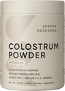 Sports Research® Bovine Colostrum Powder – Easy to Mix, Single Ingredient Superfood – Immunity Support & Gut Health w/IgG Antibodies - U.S. Sourced · Non-GMO · Gluten Free - 75 Servings (Unflavored)