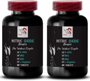 Oxid de azot - Booster oxid de azot - Suport muscular, Focus de putere, Suplimentul energetic, Formula de performanță, Suport de rezistență, Supliment de exercițiu, Concentrare de rezistență, Mix rezistenta 2 flacon 120 comprimate