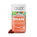 OLLY Ultra Putere Brain Softgels, Nootropic, Suportă funcţia creierului sănătos, memorie, concentrare şi concentrare, Omega-3s, Vitamine B6 şi B12, 30 de zile de aprovizionare - 60 Conte