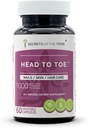 Cap la Degete 60 Capsule, 1000 mg, Mușețel, Vrăjitoare Hazel, Pot Marigold, Turmeric, Stinging Nettle, Rosemary. Nails/Skin/Hair Care (60 capsule)