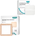 Dimora Hydrocoloid Wound Dressing10 Pack 0,3mm + Silicon Spumă dressing cu Border Adhesive 6"x6" 10 Pack