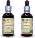Lonicera (Lonicera Japonica) Tincture, Extract lichid de flori uscate (Numele brandului: HerbalTerra, Proudly made in USA) 2x2 fl.oz (2x60 ml)