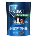 Pet Protect Dog Multivitamine, Vet-Formulate DVM Daily Soft Chews, Sprijină Sănătatea și Wellness în desfășurare, Pui-Flavor (120 Conte)