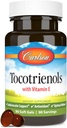 Carlson - Tocotrienol, 40 mg, cu Natural-Source Vitamina E, Gamma, Alpha, Delta, Beta, Sustainable Sourced, 90 Softgels