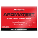 MuscleMeds AROMATEST Boosteron Boosteron & Inhibitori de aromatază, Lowers Estrogen, Suportă Construcție musculară & Putere, Înlocuire hormon anti-aging pentru bărbați, 30 capace lichide