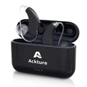 SIDA auditivă, ajutor auditiv reîncărcabil pentru Seniori Adulți cu Anulare Zgomot, 16-Channel Digital Audiere invizibilă Amplificator cu controlul volumului, Caz de încărcare portabil, Negru