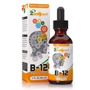 Vitamina B Picături lichide complexe cu absorbție rapidă - Super B Complex lichid Vitamine B2, B3, B5, B6 & B12 - Boost de energie naturală, Focus mental și sistem imunitar sănătos