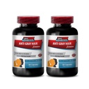 Capsule de acid folic - Păr gri - Păr gri departe, produse naturale de creștere a părului, suplimente de păr pentru femeile de creștere a părului, vitamine biotina parului, vitamine biotina pentru piele de păr și unghii 2Bots 120Caps