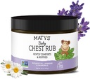 Matys Baby Chest Rub, Soothing Congestion Relief Vapor Rub pentru copii 3 luni vechi +, Clean & Conforting Eucalipt, Lavandă, & Chamomile pentru somn, non-GMO, Petroleum Free, Mentol gratuit, 4.5 oz Tub