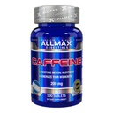 ALLMAX Pastile de cafeina nutritie, energie sustinuta & Pre - Antrenament concentrat mental, Absorbare rapida & Vegan, 200 mg, 100 comprimate