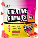 Creatine PreWorkout Gummies for Men Women 6g, Creatine Monohidrat Pre Post Workout Recovery Muscle Building Supplement Proteine Chembables, Vegan Pepene verde Creatina Gym Gym Booty Gains (120 Ct)