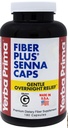 Yerba Prima Fiber Plus Senna Capsule, 180 Conte - Gentle Overnight Relief, SUA Made, Non-GMO, Gluten-Free