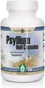 BIOACTIVE NUTRIENTS Psyllium Plus - 60 Capace - Zahăr fără - Psyllium Husk Powder Fiber Capsule - Psyllium Husk Capace - Supliment natural de fibre