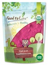 Hrană pentru a trăi organic Dragon Fruit Powder, 1.5 Lire  Conţine Maltodextrin. Bogat în antioxidanți, fibre, vitamina C. Perfect pentru Shakes, Smoothie Bowls