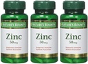 Zinc de bounty 50 mg Caplets 100 ea (Pachet de 3)