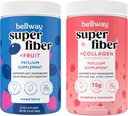 Bellway Super Fiber Powder + fructe, mixt Berry Super Fiber Powder + Colagen, căpșuni Limonadă