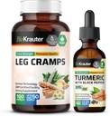 Crampe pentru picioare 100 capsule şi tinctură turmerică 2 Fl. Oz.