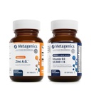 Metagenics Bundle - Zinc A.G. & D3 10000 + K - 60 comprimate de zinc A.G. pentru suport imunitar, sănătatea osoasă, metabolismul energetic - 60 Softgels de D3 10000 + K pentru suport imunitar, Heart Health