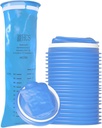 Pungi HCS Emesis de unică folosință - Premium, Grad spitalicesc, Adulți și copii - Pungi vomitare de unică folosință pentru mașini, Călătorii, Use acasă - Arunca, Barf, Puke - 24, puternic (40 fl oz)