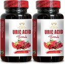 Suport acid URIC - Suplimente pentru plante renale Pastile cu Chanca Piedra, Formula suport acid uric, disconfort comun, Remediu natural - 2 Flacoane 120 capsule