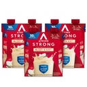 Atkins puternic Shake de proteine mari, Vanilie aroma, 30g proteine, carbohidrat scăzut și zahăr shake, Keto prietenos, Gluten gratuit, Muscle and Gut Health Support Complex, 12 Conte