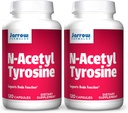 Jarrow Formulas N-Acetyl Tyrosine 350 mg - 120 Capsule, Ambalaj de 2 - Suporturi funcţia creierului - Conţine vitamina B6 pentru Aminoacid Metabolism - 240 Serviri totale