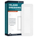 Island Dressing Border Tizane 4"x10," 25 individuale ambalate Pad non-Stick în centru cu frontieră adezivă, Soft & Gradul ridicat Absort Medical Dressing Pad de teava pentru îngrijirea rănilor și primul ajutor