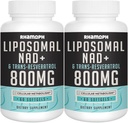 NAD lipozomal + 800 mg cu trans-resveratrol 300 mg, absorbţie maximă, NAD actual + Booting Supliment pentru imbatranire sanatoasa, energie celulara, repararea ADN-ului, Longevity - 120 Softgels