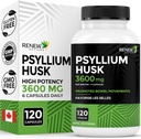 Renew Actives Psyllium Husk 1200MG per 2 Capsule 