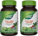 Nature's Way Uva Ursi Leaves, Tradiţional de asistenţă urinară*, 1,110 mg per 3-Capsule Serving, non-GMO proiect verificat, Herbal Dietary Supplement, 100 Vegan capsule (Packaging May Vary) - 2 ambalaj