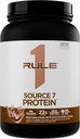 Regula 1 Sursa 7 Proaspete Aromă decadentă, Textură netedă Velvety, 22g Proteină Oricând, și 10g Natural Occurrening EAAS Per Servire din 7 Surse Premium (1.8 Lire*, Ciocolată de lapte)