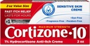 Cortizona 10 Rezistenta maxima Skin Sensibil anti-Itch Cream, 1% Hydrocortizon, 2 oz.