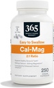 365 by Whole Foods Market, Cal-Mag 2:1 Ratio, Easy-to-Swallow Capsule Vegan, 250 Count