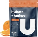 UCAN Hydrate + Aminos, Orange 20 Servire sac, Keto, Sugar-Free Electrolit + Recovery musculare, Electroliți esențiali + EAAS & BCAAs, Non-GMO, Vegan, pentru Runners, Gym-Goers, Sportivi de performanță