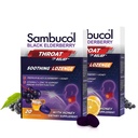 Sambucol Black Elderberry Throat Lozenge - cu miere, vitamina C & Zinc, Lozenges Elderberry Sore Ghroat & Tuse, Soothes Scratchy Throat, Soft & Chewy - 2 pachet (40 Total Pastile)