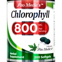 FITO MEDIC'S Lab - Clorofil - Pur - 800 mg per Serving- 200 Softgels - Clorofile capsule -Detox Cleanse, Greens Suplimente- Pastile Clorofile - Ultra mare Absorbție.