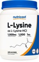 Nutricost L-Lysine Powder 1KG (2,2lbs) - Pur L-Lysine, Non-GMO, Gluten Free