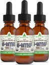 RawGuru Methylfolat 1mg+ Vitamina B12 - Organic Vegan Methylated B12 with Trace Minerals - Nano-processed & Enhanced Liquid Formula - 300 Servings of Vegan Drops per 30 ml, Pack of 3