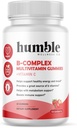 B-Complex Multivitamine Gummies + Vitamina C: Vitamina B12, B7, B6, B3, B5, B9. Suport energie si stare de spirit, suport metabolic, Suport imun, Gluten gratuit, Non OMG, Vegan, 30 Serviri