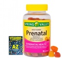 Spring Valley Adult Gummy Multivitamine prenatale cu DHA & Acid folic, arome de fructe naturale, 90 Gume. Ghid mai bun Suplimente vitamine