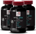 Supliment de exercitii - NITRIC OXIDE BOOSTER - suplimente de oxid nitric pentru barbati, supliment de rapel oxid nitric, supliment rezistenta, rapel rezistenta, suport antrenament, energie de fitness 3 flacon 180 Taburi
