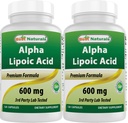 Cele mai bune naturale -- Acid alfa lipoic (ALA) - 600 mg (120 număr de identificare)