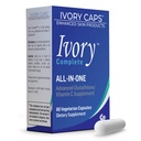 Ivory Caps Ivory Complete ALL-IN-ONE Advanced Glutatione/Vitamina C Supliment cu Alpha Acid lipoic, extract de urs și extract de ceai verde