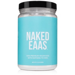 NAKED EAAS Aminoacidi pulbere - 50 Serviri - Vegan nearomate Essential Amino Acids 500 Grams - Instantizat toate EAAS naturale pulbere Supliment