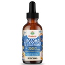 2000MG Liposomal Glutatione Liquid, 98% Absorbţie, Active Form L-Glutatione Supliment, Vegan prietenos, puternic antioxidant Complex pentru sistemul imunitar, Aging Defense, Detox, 2 FL.OZ