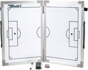 Inovații de fotbal Hinged Magnetic Tactic Coaching Board, Extrem de portabil Dry Erase White Board pentru antrenorii de fotbal de toate nivelurile pentru a efectua analiza tactică.